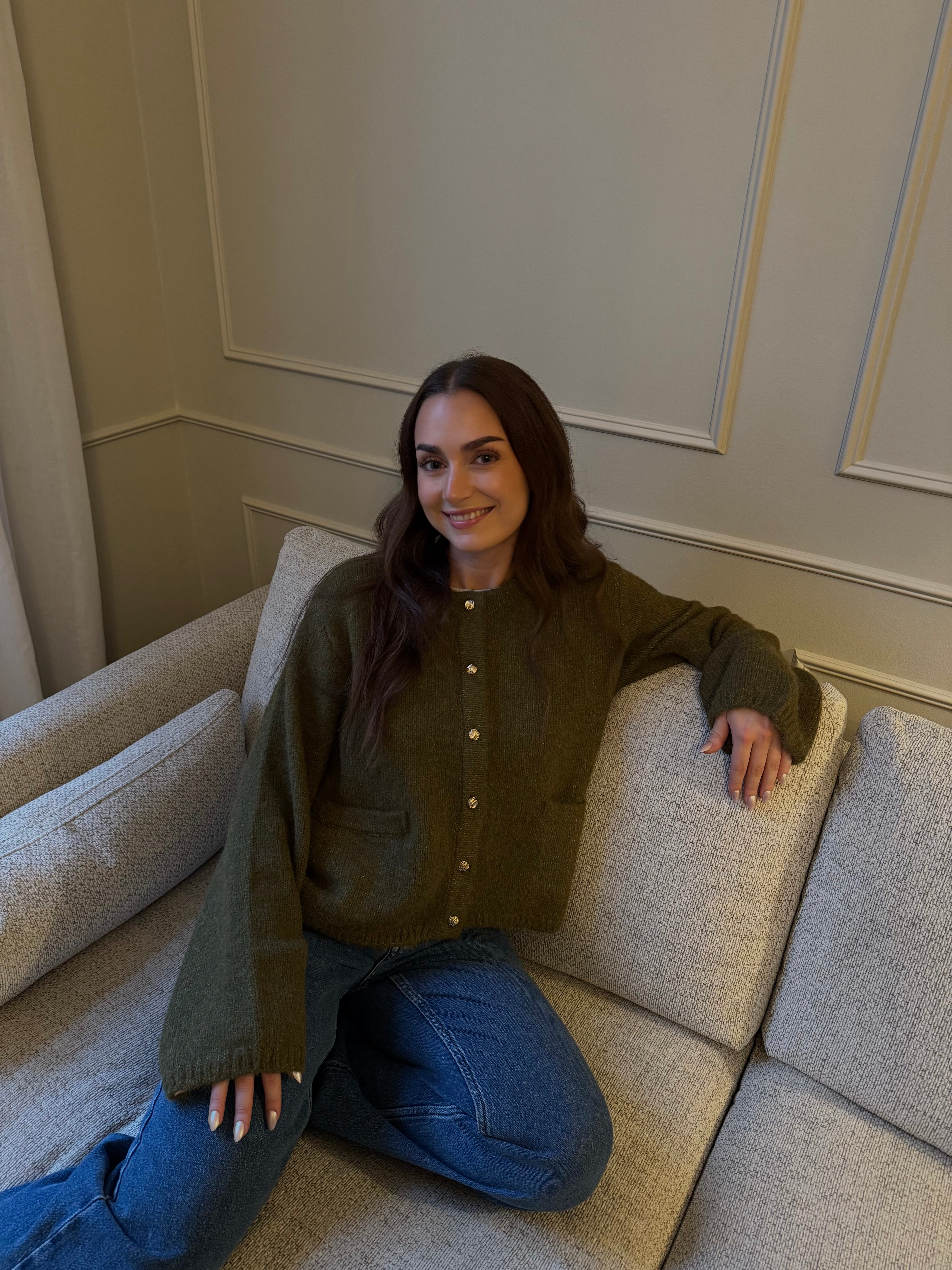 OBJSAGGIA Pullover - Fir Green